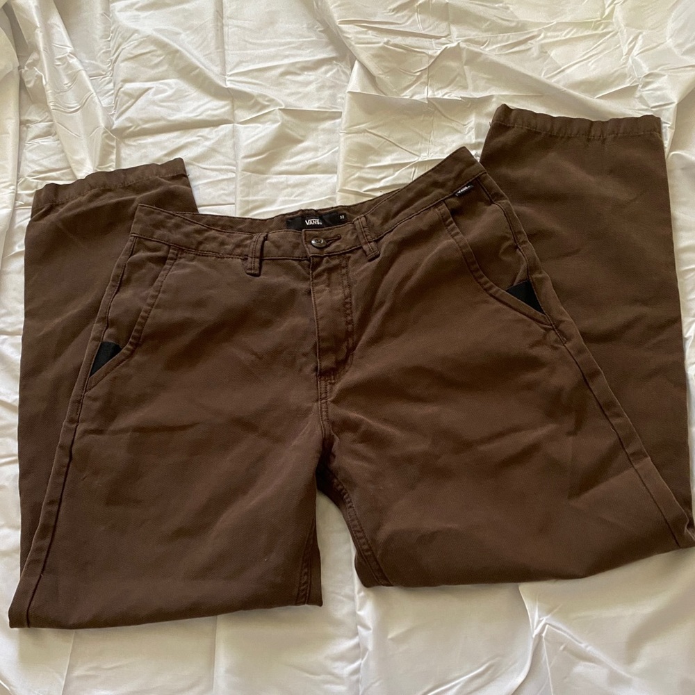 Vans dark brown skater pants